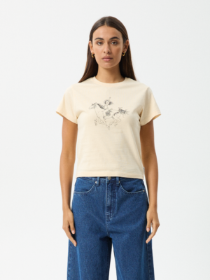 AFENDS Womens Warrior - Baby Tee - Sand