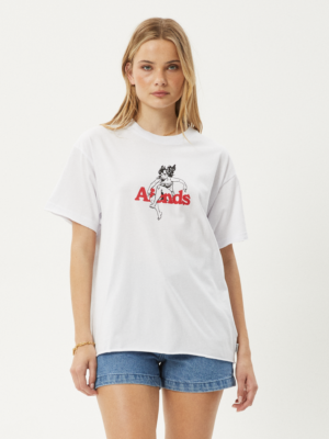 AFENDS Womens No Fury - Oversized Tee - White